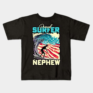 Proud Surfer Nephew Kids T-Shirt